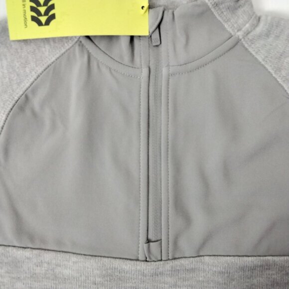 All in Motion Boys Kids Sweatshirt XS (4/5) Quarter Zip Gray Cozy Everyday - Picture 3 of 6